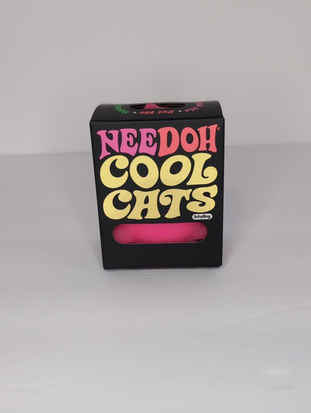 Needoh Cool Cats Cat Toy - Bright Pink